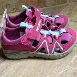 NWT! Merrell Pink and Blue Sneakers with Sturdy Rubber Sole
